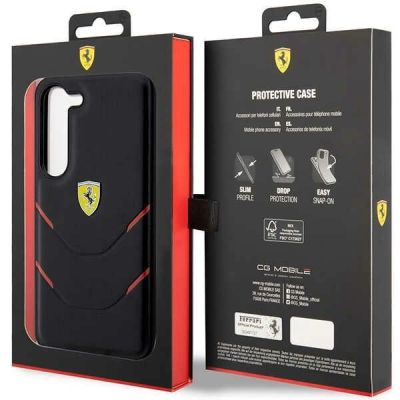 8. Ferrari FEHCS23SPBAK S23 S911 schwarz/schwarz Hardcase Hot Stamp Lines