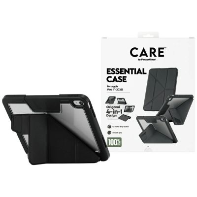 Care by PanzerGlass Y-Fold-Case für iPad 11" 2025 (11. Gen.) - Schwarz