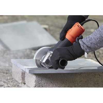 3. Black & Decker BLACK+DECKER BEG210-Qs Meuleuse d'Angle Poignée 3 Positionen, 900 W, Noir, 115 mm