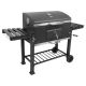 4. XXL-Holzkohlegrill, Gusseisenrost, 78 x 42,5 cm