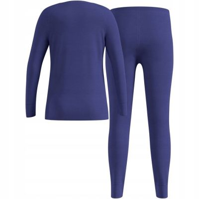 Thermounterwäsche - Odlo Set lang MERINO 200 Größe 140cm Blau