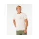 Herren RIP CURL Vaporcool Search 3 Stacks T-Shirt Weiß