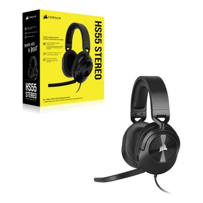 4. Corsair HS55 STEREO Kabelgebundenes Handheld-Gaming-Headset, Carbon