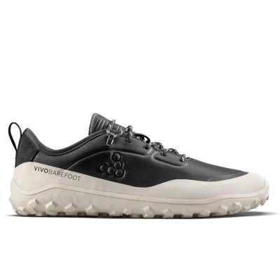 Vivobarefoot TRACKER LEATHER AT LOW Herrenschuhe Obsidian/Weiß (309534-04)