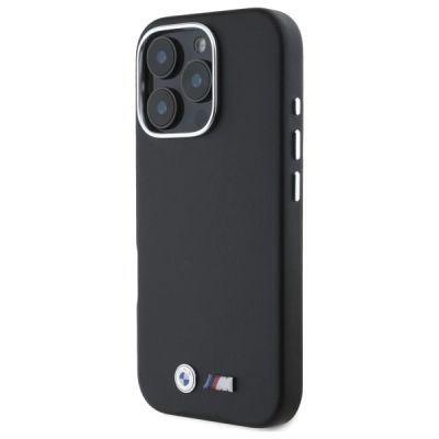2. BMW M Smooth Full Wrapped Metal MagSafe Hülle für iPhone 16 Pro – Schwarz