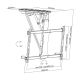 10. MACLEAN Elektrische Decken-TV-Halterung 32"-70" 35 kg MC-880T