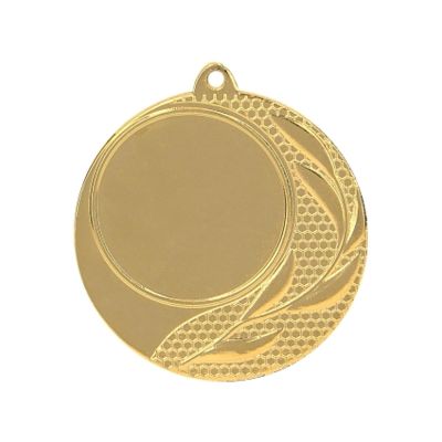 Goldene Medaille mit Platz für ein 25-mm-Emblem – Stahlmedaille