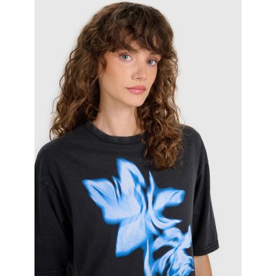 3. Übergroßes bedrucktes Damen-T-Shirt 4F 4FRSS25TTSHF2747-20S