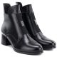 9. Gefütterte Damen-Ankle-Boots mit Blockabsatz, schwarz, Potocki SZ12868
