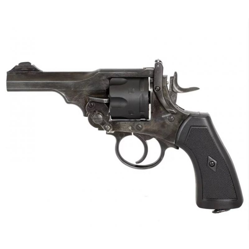11. WEBLEY MKVI .455 Polizeirevolver, Kal. 5,5 mm, Diabolo, 6-Schuss-Patronen, 4"-Lauf, CO2 Battlefield Ekp do17J