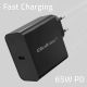 4. QOLTEC Super-Schnellladegerät mit Power Delivery | 1x USB-C | 65 W | 5–20 V | 3–3,25 A | Schwarz