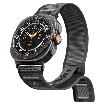 2. Spigen Athlex Air Armband für Samsung Galaxy Watch Ultra 47 mm – Schwarz und Grau