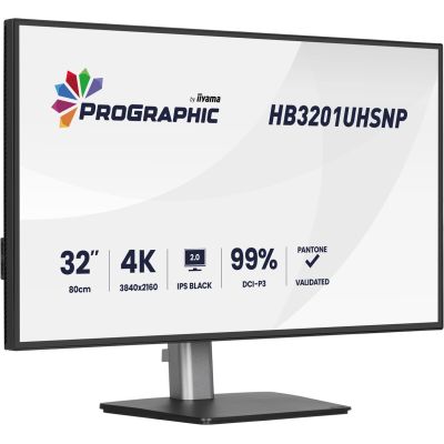 3. iiyama ProGraphic HB3201UHSNP-B1 Computermonitor 80 cm (31,5") 3840 x 2160 px Schwarz
