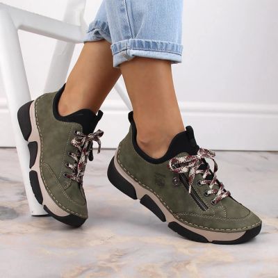 27. Bequeme Rieker W RKR610 grüne Schuhe