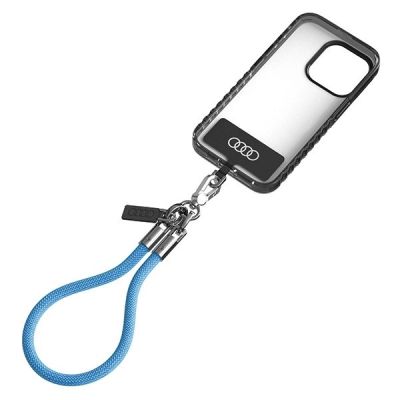 2. Audi Crossbody-Schlüsselband Universal 28 cm x 8 mm – Blau
