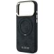 6. Guess Ring Stand 360 4G Classic Logo MagSafe Hülle für iPhone 17 Pro / 18 Pro - Schwarz