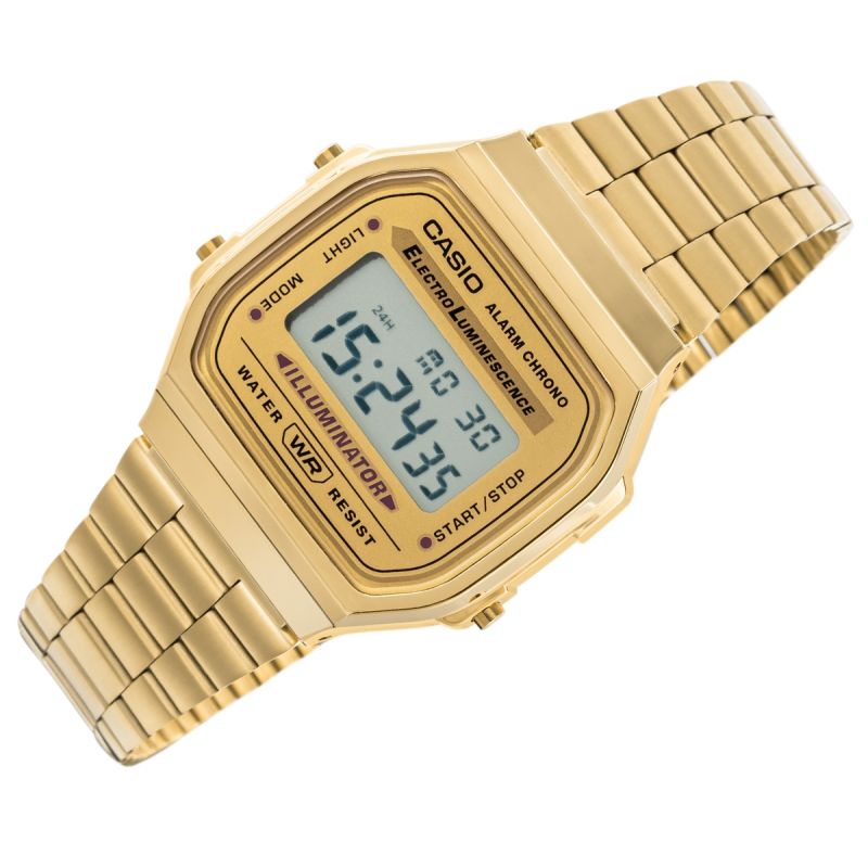 2. Unisex CASIO Vintage-Uhr A168WG-9W + Box