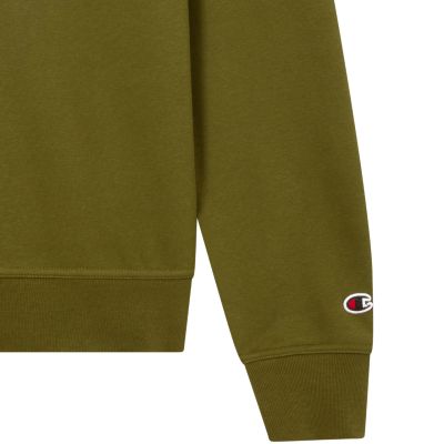 11. Champion Herren-Sweatshirt mit Rundhalsausschnitt, Olivgrün, 220272 GS585