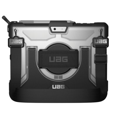 2. UAG Plasma - Schutzhülle mit integriertem Ständer sowie Hand- und Schultergurt für Microsoft Surface Go 1/2/3/4 G (Eis)