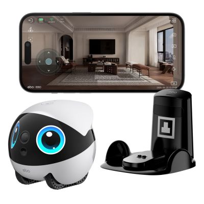 8. ENABOT Ebo AIR 2 Plus Roboter – Haushaltsbegleiter mit Überwachungs- und Videoanruffunktion (weiß)