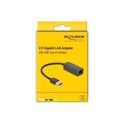 2. DeLOCK Adapter USB Typ-A Stecker auf 2,5 Gigabit LAN kompakt