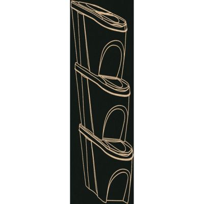 6. Mülltonnen 25 l Sortibox Set 3-teilig, grau