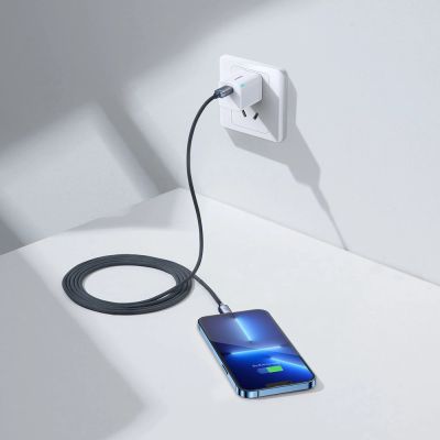 9. Baseus CAJY000301 Lightning – USB-C PD QC-Kabel 20 W 480 Mbit/s 2 m – Schwarz