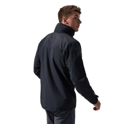 7. Berghaus Deluge Pro 3.0 Jacke, Größe M, Schwarz + Berghaus Hillwalker IA Shelljacke, Größe M, Schwarz