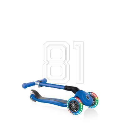 5. Globber Faltbarer 3-Rad-Scooter Lights Navy Blue Jr 437-100