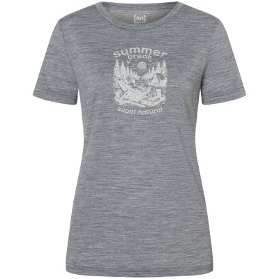 2. Damen-T-Shirt SUPER.NATURAL W Summer Break Tee, grau