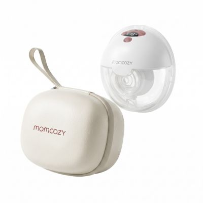 Momcozy M5 Smart | Kabellose elektrische Milchpumpe | Freihändig, DoubleFit™ | Rot