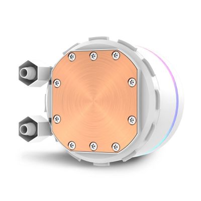 13. Sharkoon S90 All-in-One-Flüssigkeitskühler für Prozessoren, 12 cm, Weiß, 1 Stück