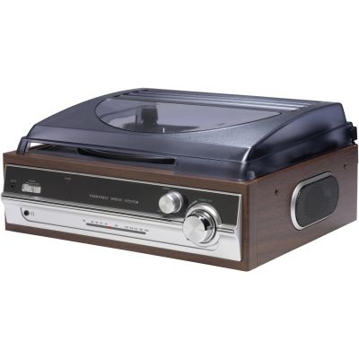 9. Denver VPR-190MK2 Retro-Plattenspieler mit Radio und eingebauten Lautsprechern