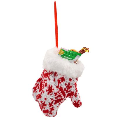 9. Handschuhanhänger, 12 cm, weiß, als Geschenkidee