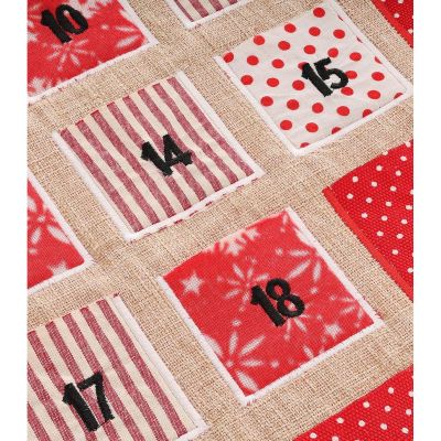 14. Adventskalender 56x87cm Rot