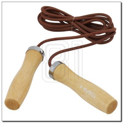 2. Leder-Springseil mit Holzgriff HMS SK07 
