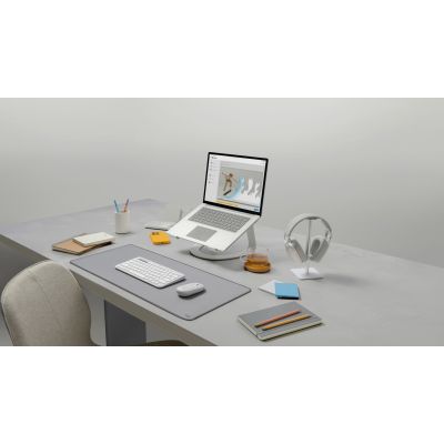 3. Logitech 920-012204 Tastatur und Maus (universell, kabellos, RF + Bluetooth, QWERTZ-Tastatur, Deutsch, Weiß)