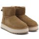 4. Damen-Ankle-Boots aus Leder mit Plateau, beige, Big Star UU274692