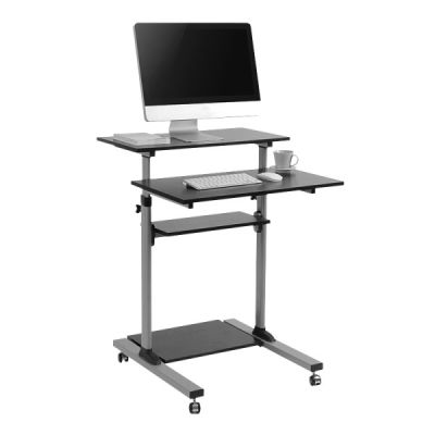 6. LogiLink BP0070 Computertisch Schwarz, Grau