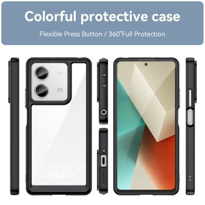 2. Outer Space Case mit Gelrahmen für Xiaomi Redmi Note 13 Pro+ – Schwarz
