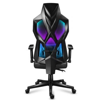 5. Huzaro Combat 6.2 Schwarzer RGB-Gaming-Stuhl