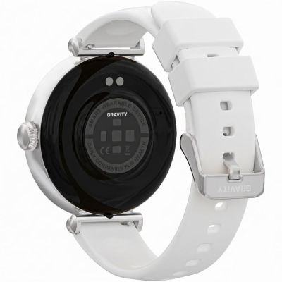 8. Smartwatch Gravity Silber Weiß 2 Armbänder GT26-8