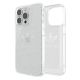 6. Adidas OR Protective Clear Case Glitter für iPhone 13 Pro / iPhone 13 - Transparent Silber
