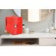 2. ELLE Home ESDAF101RDEU 4L roter Minikühlschrank
