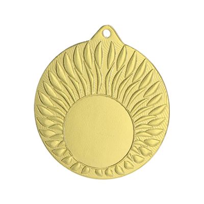 2. Goldmedaille mit Platz für ein 25-mm-Emblem – Stahl
