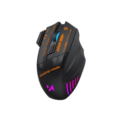 9. Wozinsky WMGB-1179 Kabellose optische Gaming-Maus mit integriertem Akku, 3200 DPI und Hintergrundbeleuchtung – Schwarz