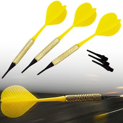 11. DARTS PLASTIK-DARTS 3 STÜCK SICHER BEST SPORTING - GELB