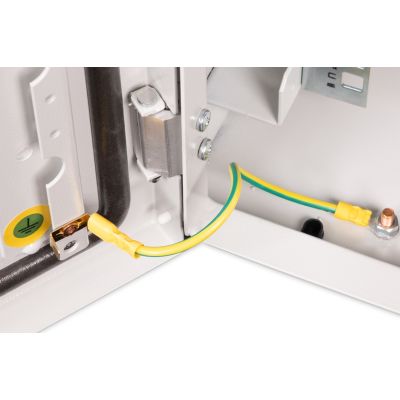 14. Digitus 19" 7U Wand-Netzwerkschrank 600x600 mm, Volltür, grau, ungeteilt, montiert, IP55, 100 kg