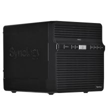 Synology DS423 NAS; Tower; 4x (3,5" SATA-Festplatten); Realtek RTD1619B; 2 GB DDR4, 2x 1GbE RJ-45