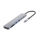 Conceptronic DONN28G Dockingstation, kabelgebunden, USB 3.2 Gen 1 (3.1 Gen 1), Typ-C, Grau